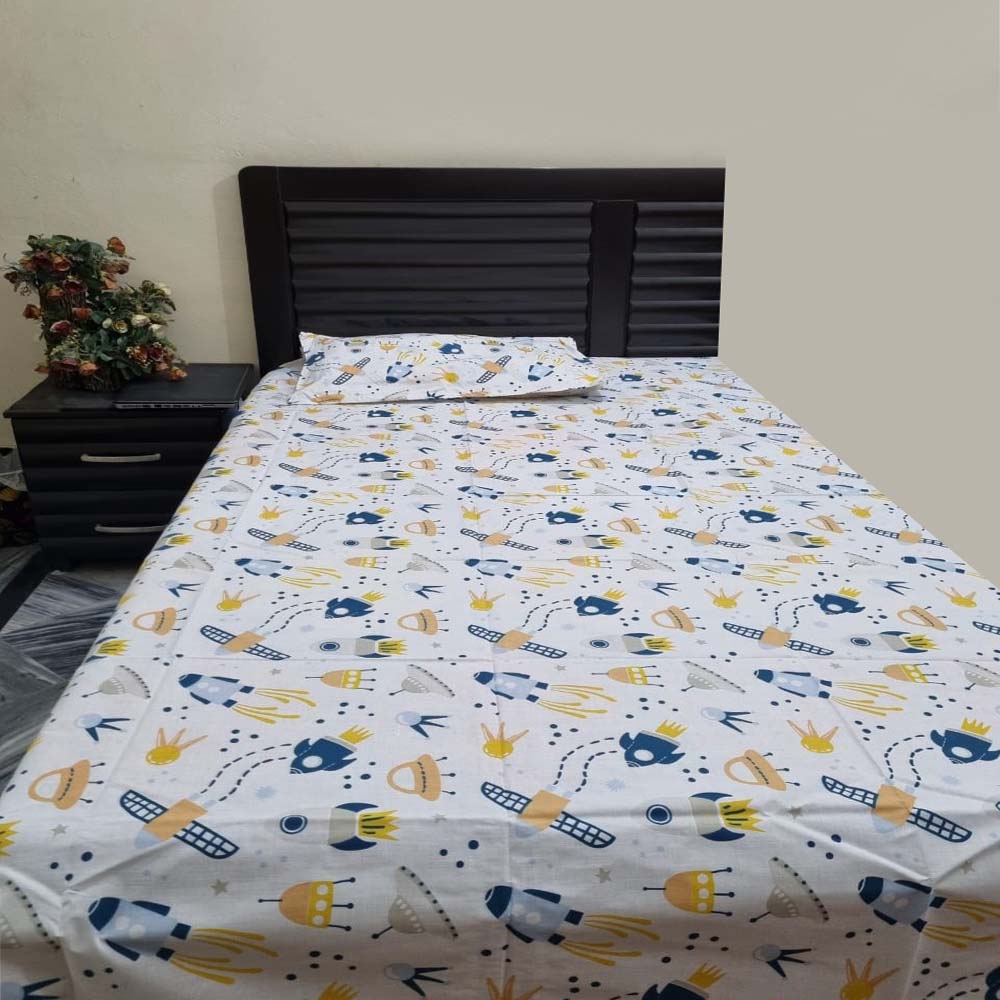 Kids Single Pair Bed Sheets