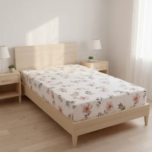 Cotton Single Bed Mattress Cover/Zipper