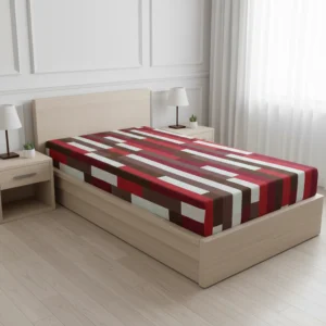 Cotton Single Bed Mattress Cover/Zipper
