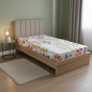 Cotton Single Bed Mattress Cover/Zipper